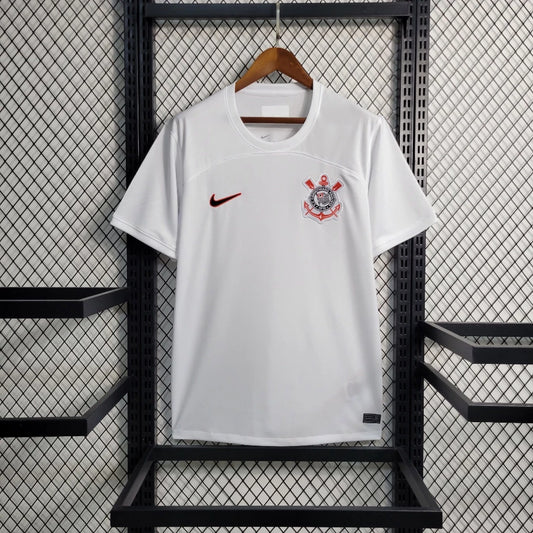 Camisa Corinthians I 23/24 s/n° Torcedor Masculina - Branco